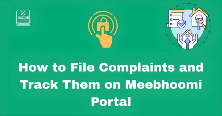 How to File Complaints and Track Them on Meebhoomi Portal